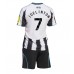 Newcastle United Joelinton #7 Hjemmedraktsett Barn 2025-26 Korte ermer (+ Korte bukser)